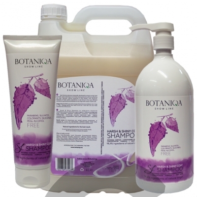 Botaniqa Show Line Harsh&Shiny Coat Shampoo - šampūnas šiurkščiaplaukiams šunims Botaniqa Show Line Harsh&Shiny Coat Shampoo - šampūnas šiurkščiaplaukiams šunims