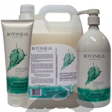 Botaniqa Show Line Soothing&Shiny Coat Shampoo - šampūnas labai jautriai ar sudirgusiai odai
