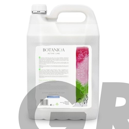 Botaniqa Active Line Sleek It Up Coat Mask - профессиональная разглаживающая и утяжеляющая маска для шерсти, для пород с длинной шелковистой шерстью, концентрат 1:30 5 Botaniqa Active Line Sleek It Up Coat Mask - профессиональная разглаживающая и утяжеляющая маска для шерсти, для пород с длинной шелковистой шерстью, концентрат 1:30 5