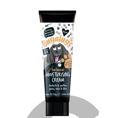 Bugalugs Oatmeal Moisturising Cream 75g - увлажняющий овсяный крем для кожи, лап и носа собак Bugalugs Oatmeal Moisturising Cream 75g - увлажняющий овсяный крем для кожи, лап и носа собак
