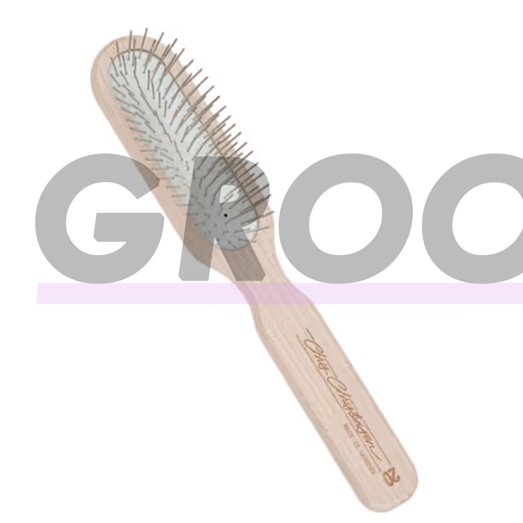 Chris Christensen Oblong Pin Brush - профессиональная деревянная кисть с металлическими штифтами - 20 мм/27 мм 4