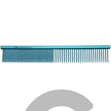 Chris Christensen Face/Feet Comb 13cm - profesionalios mini šukos snukiui ir ūsams 2