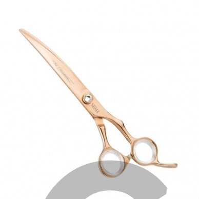Chris Christensen Adalynn Rose Curved Scissors  - Профессиональные изогнутые ножницы из японской стали с титановым покрытием 6