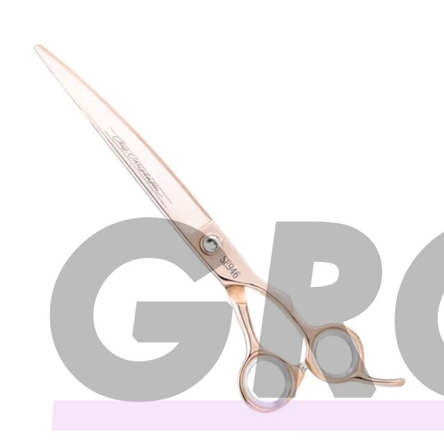 Chris Christensen Adalynn Rose Curved Scissors - profesionalios išlenktos žirklės iš japoniško plieno su titano danga 4 Chris Christensen Adalynn Rose Curved Scissors - profesionalios išlenktos žirklės iš japoniško plieno su titano danga 4