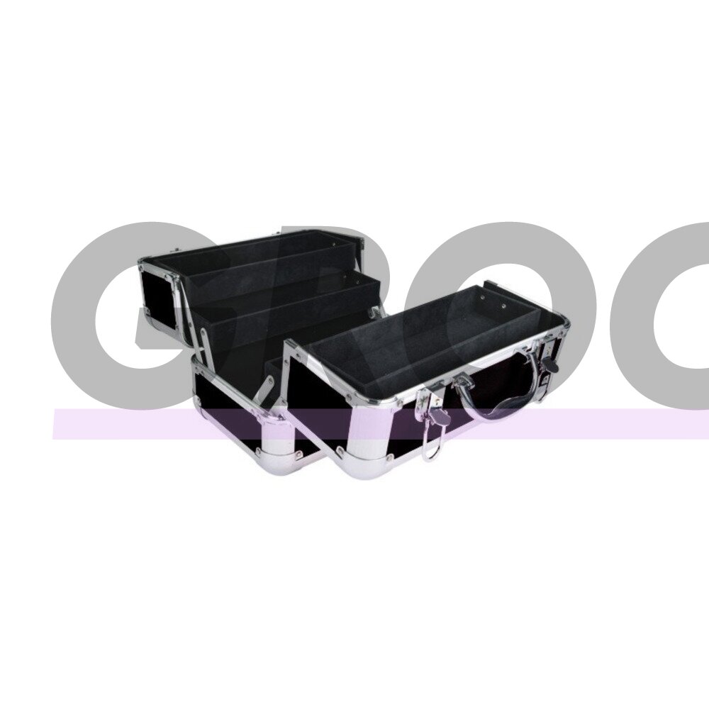 Chadog Grooming Transport Case 29,5x19x20 cm - elegantiškas, aliuminis dėklas irankiams  - juodas 1