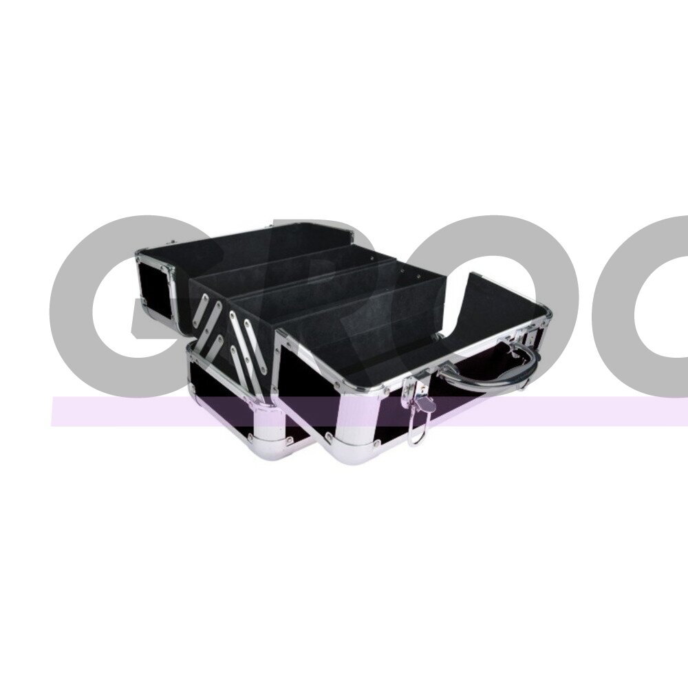 Chadog Grooming Transport Case 29,5x19x20 cm - elegantiškas, aliuminis dėklas irankiams  - juodas 2