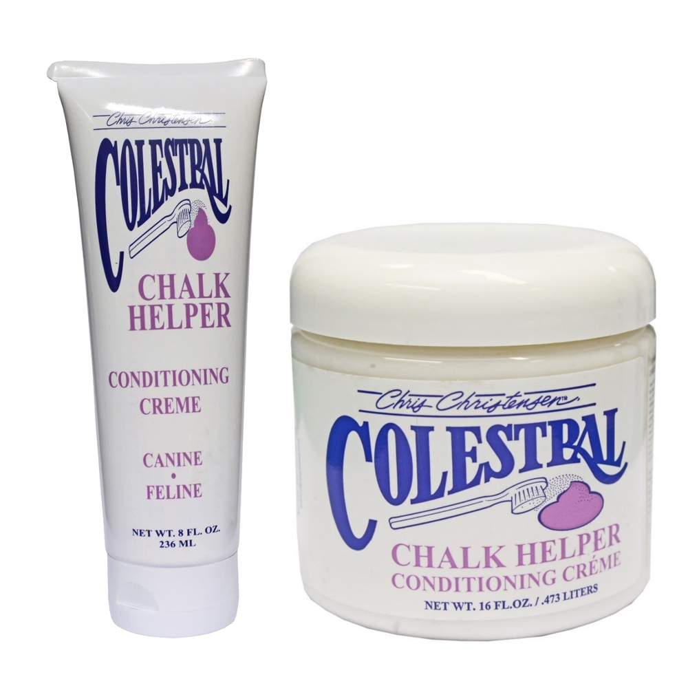"Chris Christensen Colestral Chalk Helper" - 2 in 1: drėkinamasis kondicionierius ir kreidos gruntas "Chris Christensen Colestral Chalk Helper" - 2 in 1: drėkinamasis kondicionierius ir kreidos gruntas