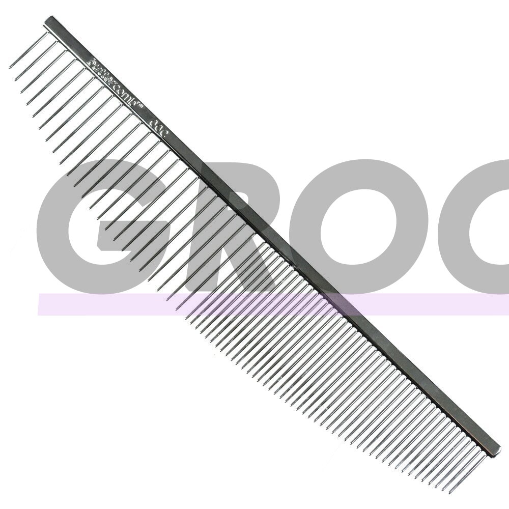 Chris Christensen Crescent Comb 16,5cm - profesionalios šukos su mišriais dantų tarpais, pusmėnulio formos