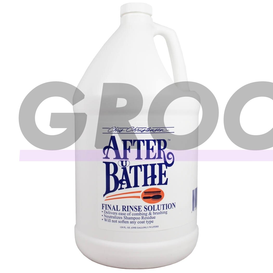 Chris Christensen After U Bath Final Rinse Solution - легкий кондиционер для облегчения расчесывания и ускорения сушки, для всех типов шерсти - Объем: 3,8 л Chris Christensen After U Bath Final Rinse Solution - легкий кондиционер для облегчения расчесывания и ускорения сушки, для всех типов шерсти - Объем: 3,8 л