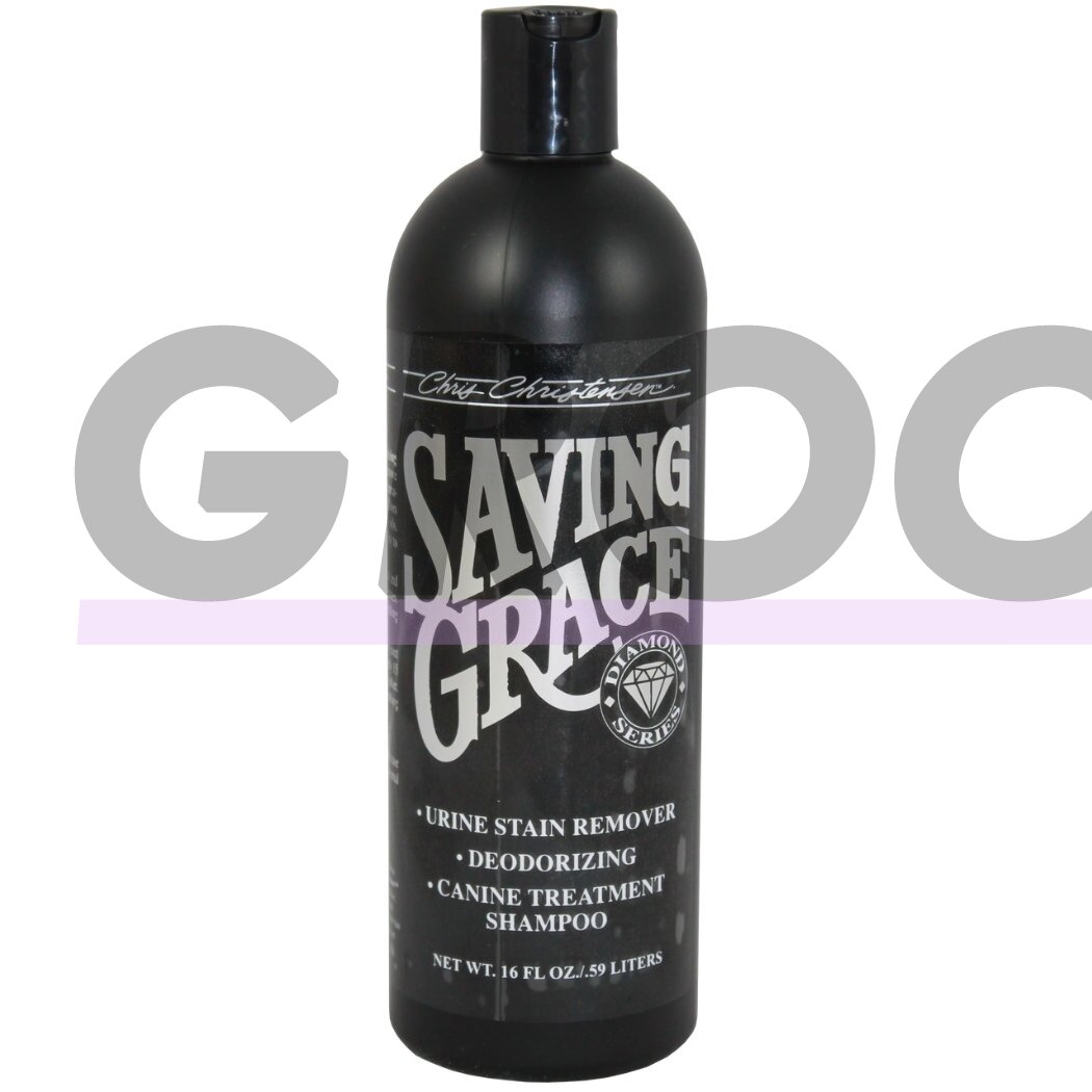 Chris Christensen Saving Grace Shampoo - šampūnas šlapimo dėmėms pašalinti ir nemaloniems kvapams neutralizuoti Chris Christensen Saving Grace Shampoo - šampūnas šlapimo dėmėms pašalinti ir nemaloniems kvapams neutralizuoti