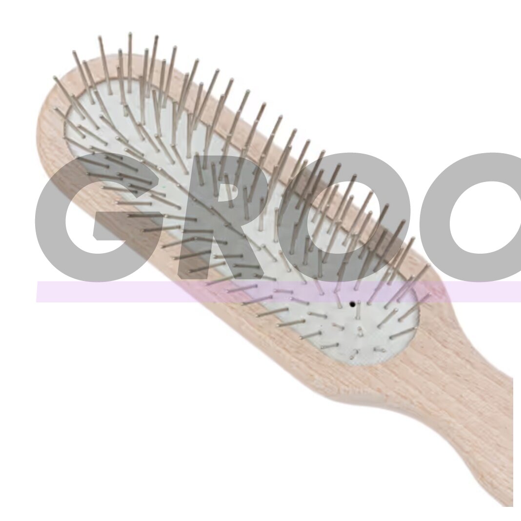 Chris Christensen Oblong Pin Brush - профессиональная деревянная кисть с металлическими штифтами - 20 мм/27 мм 3