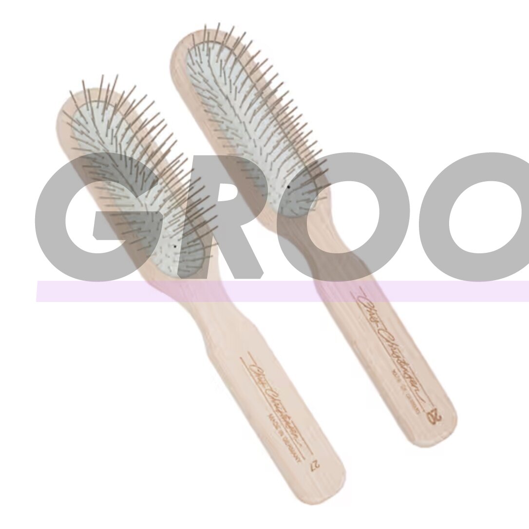 Chris Christensen Oblong Pin Brush - профессиональная деревянная кисть с металлическими штифтами - 20 мм/27 мм
