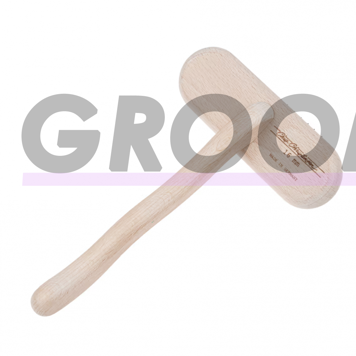 Chris Christensen Big T-Brush 16mm - высококачественная, большая щетка, расческа для собак с металлическими штифтами, мягкая 2