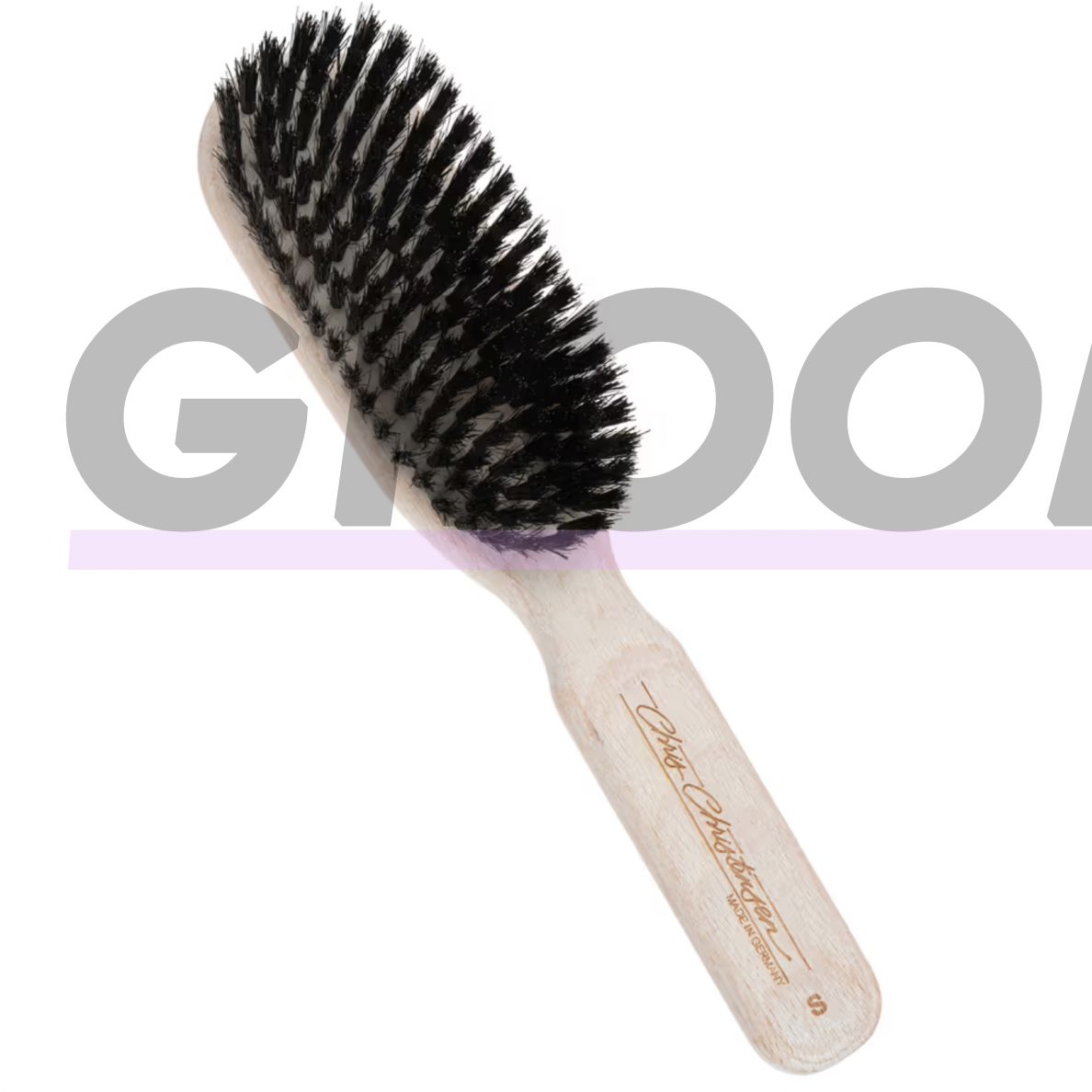 Chris Christensen Soft Natural Boar Brush 22cm - šepetys trumpaplaukiams šunims su natūraliais šerno šeriais