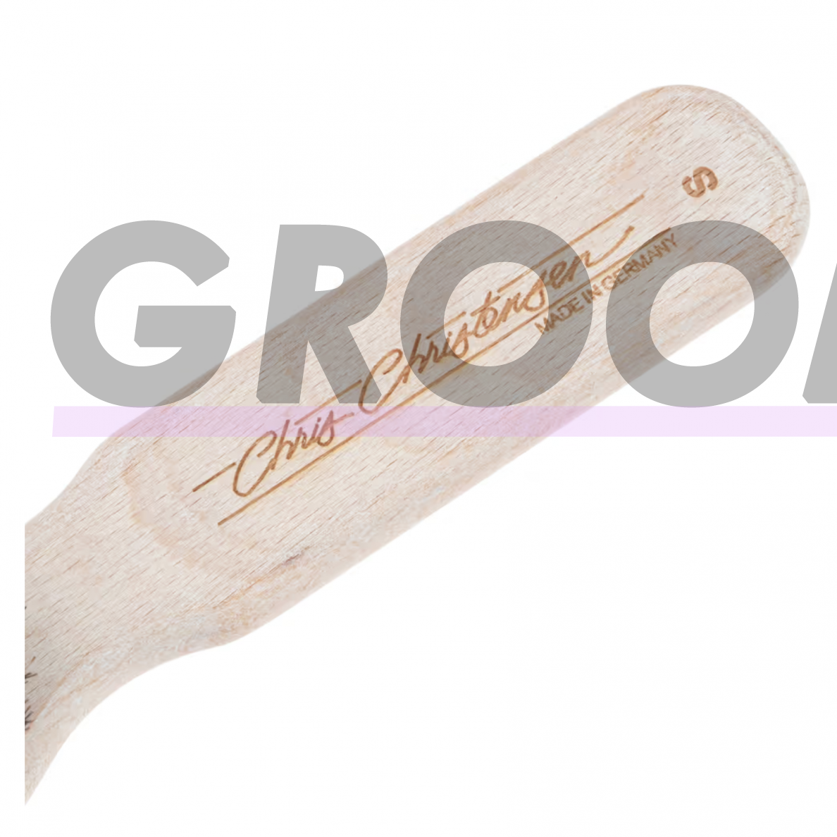 Chris Christensen Soft Natural Boar Brush 22cm - šepetys trumpaplaukiams šunims su natūraliais šerno šeriais 3