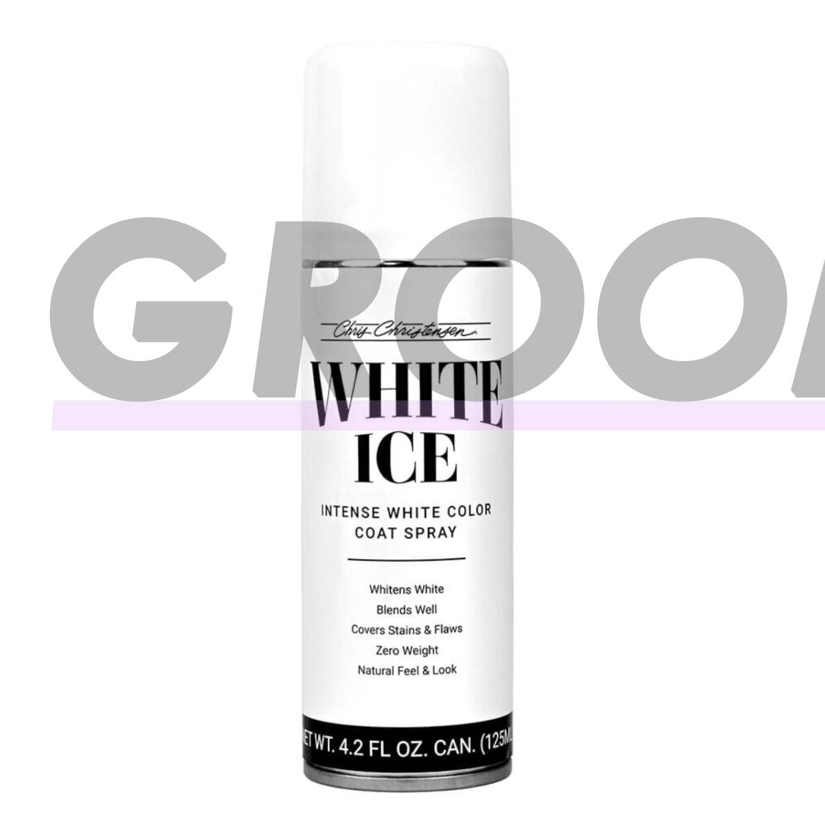 Chris Christensen White Ice Spray - purškiklis, kuris paryškina baltą kailio spalvą ir maskuoja spalvos pasikeitimą bei dėmes 1 Chris Christensen White Ice Spray - purškiklis, kuris paryškina baltą kailio spalvą ir maskuoja spalvos pasikeitimą bei dėmes 1