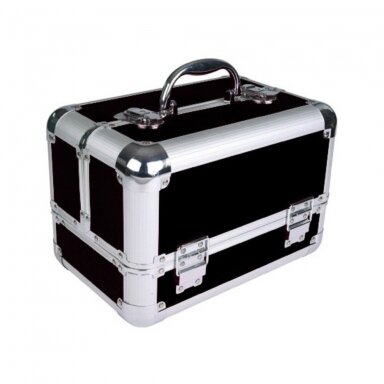 Chadog Grooming Transport Case 29,5x19x20 cm - elegantiškas, aliuminis dėklas irankiams  - juodas
