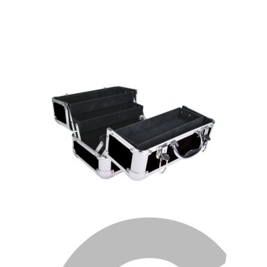 Chadog Grooming Transport Case 29,5x19x20 cm - elegantiškas, aliuminis dėklas irankiams  - juodas