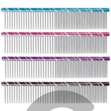 Chadog metalinės šukos 16cm mix dantukai 50/50 - 4 spalvų pasirinkimas Chadog metalinės šukos 16cm mix dantukai 50/50 - 4 spalvų pasirinkimas