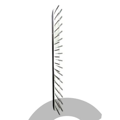 Chris Christensen Buttercomb 011 Staggered Tooth 6"(15cm) - metalinės šukos su dviem eilėmis dantų, skirtos susipainiojimams iššukuoti