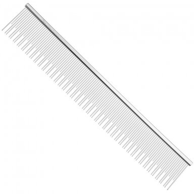 Chris Christensen Buttercomb #507 Jill Dual Tooth 22cm - tvirtos metalinės šukos su mišraus ilgio dantukais