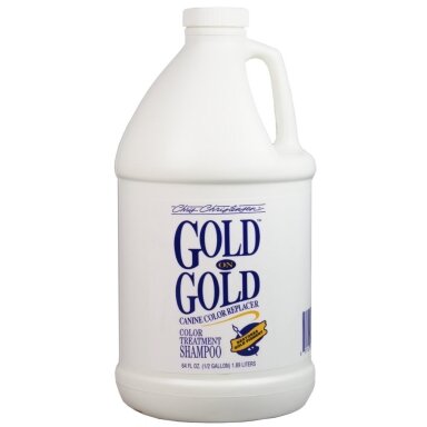 Chris Christensen Gold On Gold Shampoo - dažantis šampūnas auksiniam kailiui