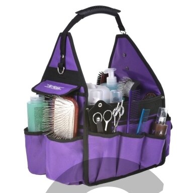 Chris Christensen Large Side Tote Bag – didelis krepšys įrankiams ir priežiūros reikmenims, violetinis L