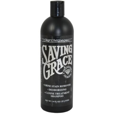 Chris Christensen Saving Grace Shampoo - šampūnas šlapimo dėmėms pašalinti ir nemaloniems kvapams neutralizuoti Chris Christensen Saving Grace Shampoo - šampūnas šlapimo dėmėms pašalinti ir nemaloniems kvapams neutralizuoti