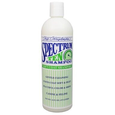 Chris Christensen Spectrum Ten Shampoo - tiesinamasis šampūnas apsaugantis nuo šerpetojimo ilgaplaukiams Chris Christensen Spectrum Ten Shampoo - tiesinamasis šampūnas apsaugantis nuo šerpetojimo ilgaplaukiams