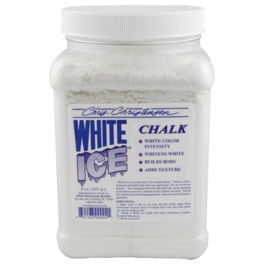 Chris Christensen White Ice Chalk - balta pudra, maskuoja spalvos pasikeitimą ir suteikia plaukams tekstūros