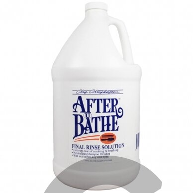 Chris Christensen After U Bath Final Rinse Solution - легкий кондиционер для облегчения расчесывания и ускорения сушки, для всех типов шерсти - Объем: 3,8 л Chris Christensen After U Bath Final Rinse Solution - легкий кондиционер для облегчения расчесывания и ускорения сушки, для всех типов шерсти - Объем: 3,8 л