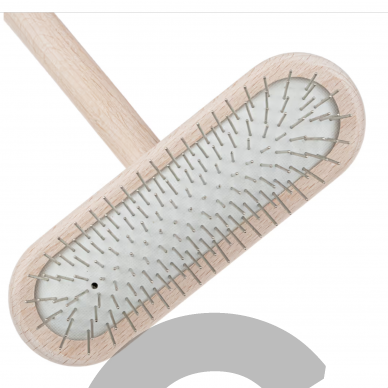 Chris Christensen Big T-Brush 16mm - высококачественная, большая щетка, расческа для собак с металлическими штифтами, мягкая 1