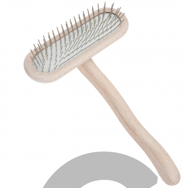 Chris Christensen Big T-Brush 16mm - высококачественная, большая щетка, расческа для собак с металлическими штифтами, мягкая