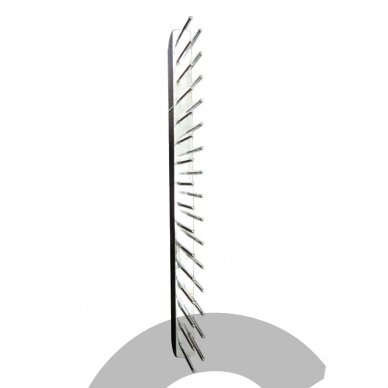 Chris Christensen Buttercomb 011 Staggered Tooth 6"(15cm) - metalinės šukos su dviem eilėmis dantų, skirtos susipainiojimams iššukuoti 1