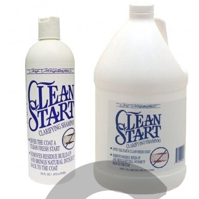 Chris Christensen Clean Start - valomasis ir nuriebalinimo šampūnas labai nešvariems plaukams. Skiedžiamas 16:1