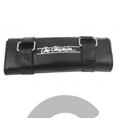 Chris Christensen Leather Stripping Knife Roll - odinis dėklas, 4 skirių dėklas. Chris Christensen Leather Stripping Knife Roll - odinis dėklas, 4 skirių dėklas.