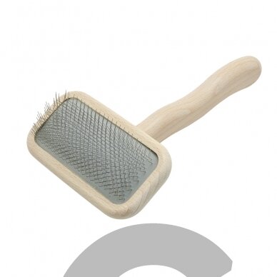 Chris Christensen Mark II Small Slicker Brush - mažas, minkštas šepetys pudeliui - buko mediena Chris Christensen Mark II Small Slicker Brush - mažas, minkštas šepetys pudeliui - buko mediena