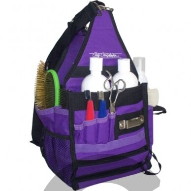 Chris Christensen Ring Side Medium Tote Bag - krepšys įrankiams ir priežiūros reikmenims, spalva violetinė M