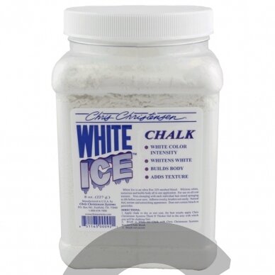 Chris Christensen White Ice Chalk - balta pudra, maskuoja spalvos pasikeitimą ir suteikia plaukams tekstūros