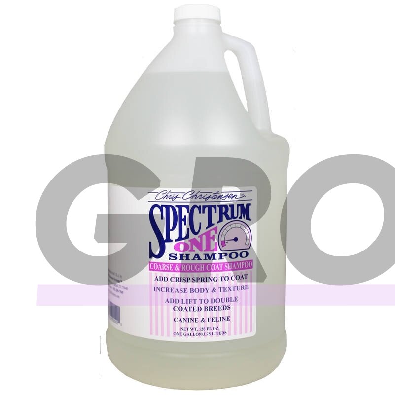 Chris Christensen Spectrum One Shampoo - восстанавливающий шампунь для пород с жесткой и грубой шерстью, концентрат 1:8 - Объем: 3,8 л