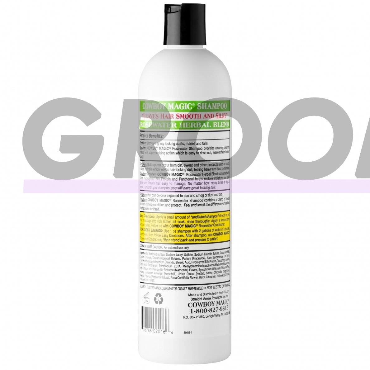 Cowboy Magic Rosewater Shampoo - universalus šampūnas visų tipų kailiui 1 Cowboy Magic Rosewater Shampoo - universalus šampūnas visų tipų kailiui 1