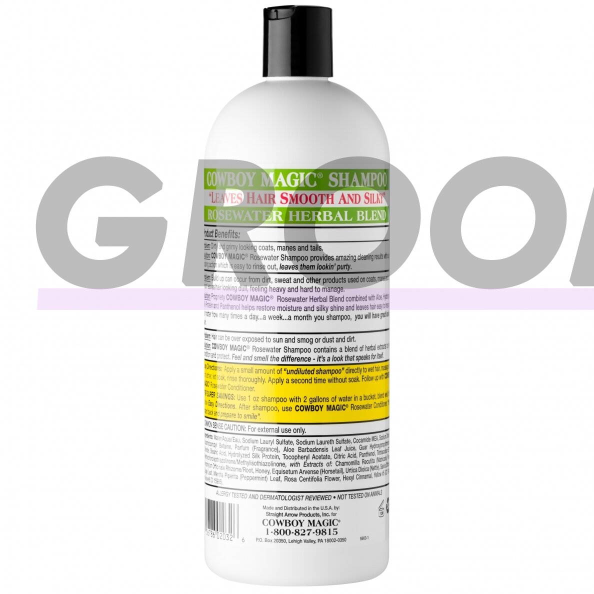 Cowboy Magic Rosewater Shampoo - universalus šampūnas visų tipų kailiui 1