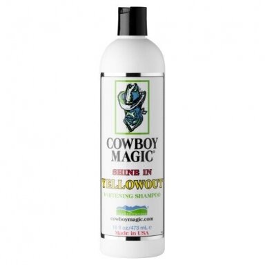 Cowboy Magic Shine In Yellowout Whitening Shampoo - шампунь для устранения желтизны и усиления естественного цвета шерсти - 473 мл