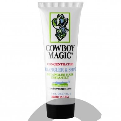 Cowboy Magic Detangler & Shine - šilkinis gelinis kondicionierius, palengvinantis net ir sunkiausių plaukų iššukavimą