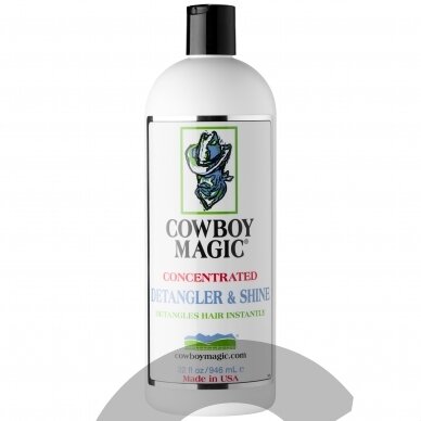 Cowboy Magic Detangler & Shine - šilkinis gelinis kondicionierius, palengvinantis net ir sunkiausių plaukų iššukavimą