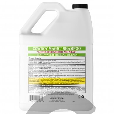 Cowboy Magic Rosewater Shampoo - universalus šampūnas visų tipų kailiui 1
