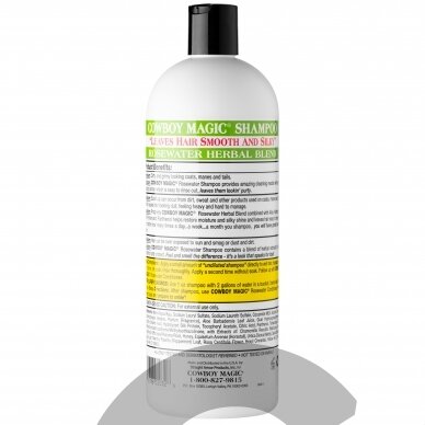 Cowboy Magic Rosewater Shampoo - universalus šampūnas visų tipų kailiui 1