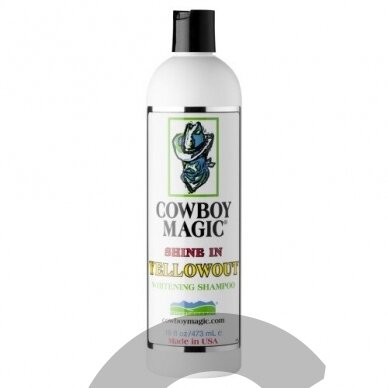 Cowboy Magic Shine In Yellowout Whitening Shampoo - шампунь для устранения желтизны и усиления естественного цвета шерсти - 473 мл Cowboy Magic Shine In Yellowout Whitening Shampoo - шампунь для устранения желтизны и усиления естественного цвета шерсти - 473 мл