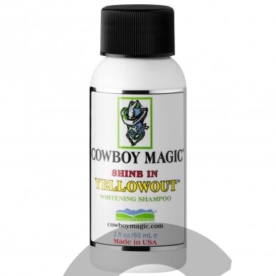 Cowboy Magic Shine In Yellowout Whitening Shampoo - шампунь для уменьшения желтизны и усиления естественного цвета шерсти - 60 мл Cowboy Magic Shine In Yellowout Whitening Shampoo - шампунь для уменьшения желтизны и усиления естественного цвета шерсти - 60 мл