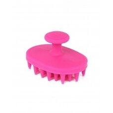 Dexas BrushBuster - patogus, silikoninis šepetėlis, skirtas šunų ir kačių priežiūrai, skirtas naudoti sausiems ir drėgniems plaukams - Spalva: Rožinė